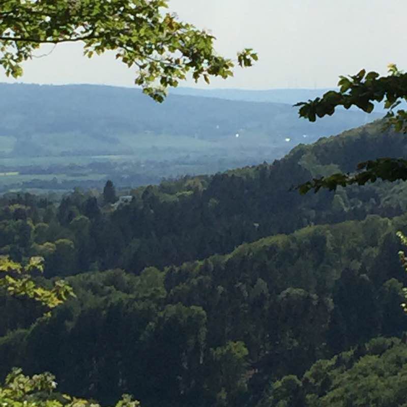 Waterfall Langenfeld & back with a view walking route map in Hessisch Oldendorf