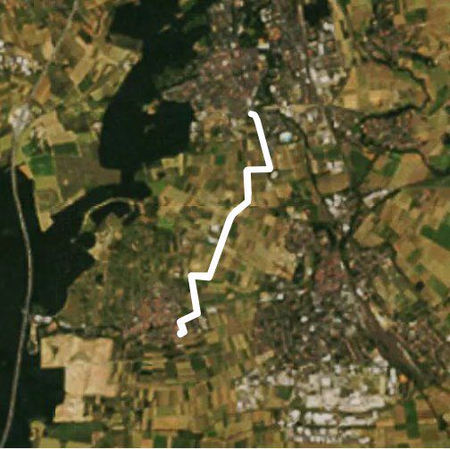 Tour Okstadt walking route map in Bad Nauheim