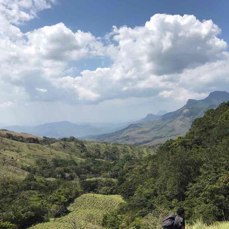 Agasthyarkoodam base camp trek walking route map in Vithura