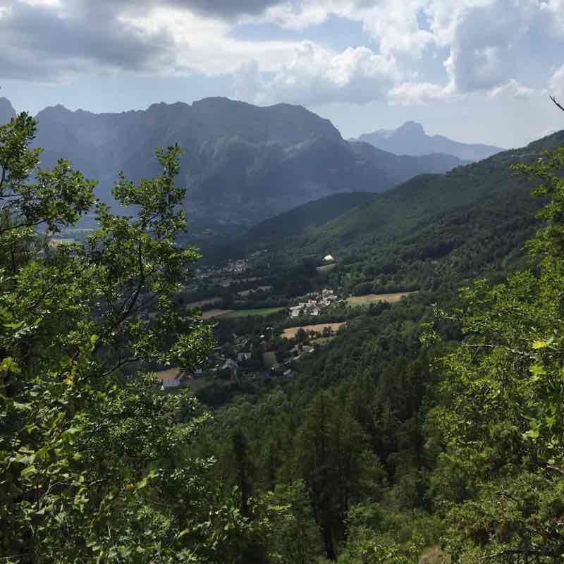 Villard walking route map in Saint-Firmin