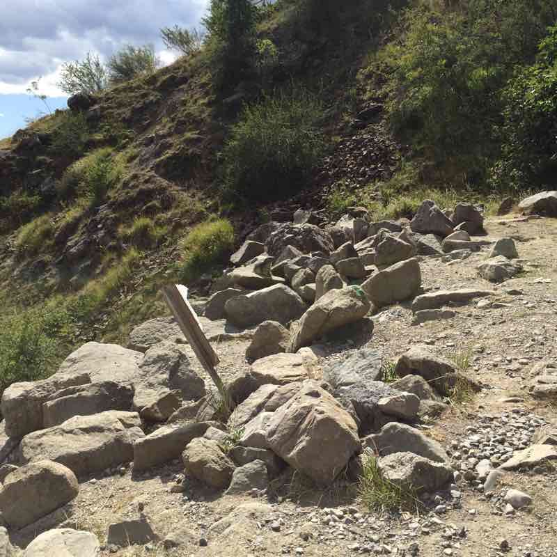 Malcro Channel walking route map in Saint-Michel-de-Chaillol