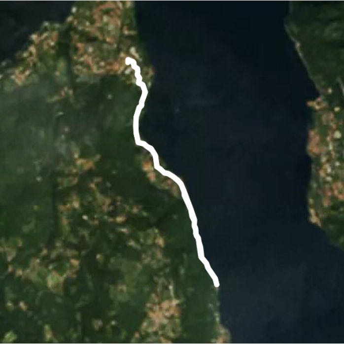 Bellagio walking route map in Bellagio