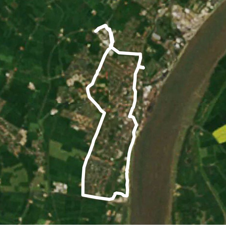 Long distance walking route map in Nordenham