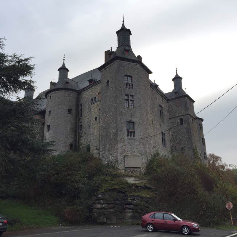Country side and castles around Ecaussinnes walking route map in Braine-le-Comte