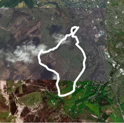 Bold Venture 2 walking route map in Darwen