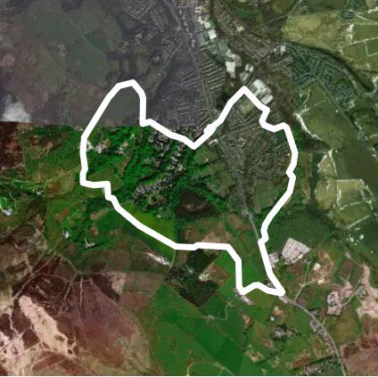 Whitehall  walking route map in Darwen