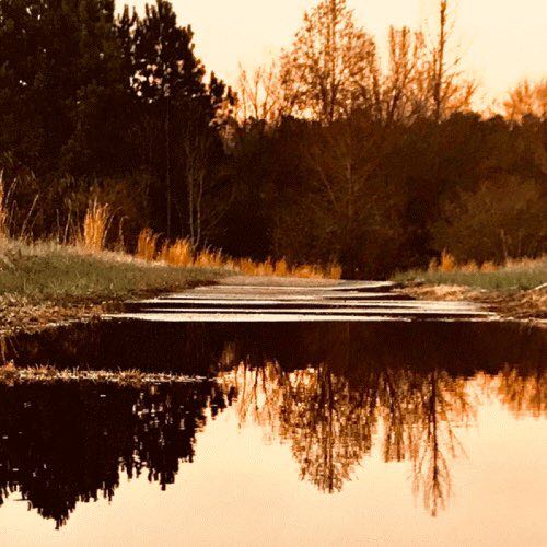 The abandoned river walking route map in Monroe