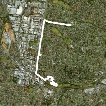 Morning Walk via T -Way walking route map in Blacktown