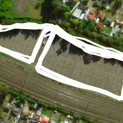 Blacktown Netball Ground walking route map in Blacktown