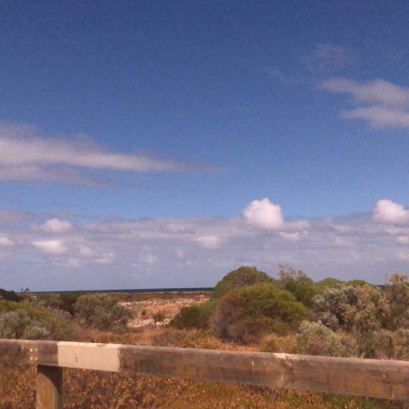 Semaphore beach  walking route map in Largs North