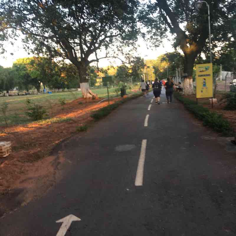 Park walk walking route map in Nemby