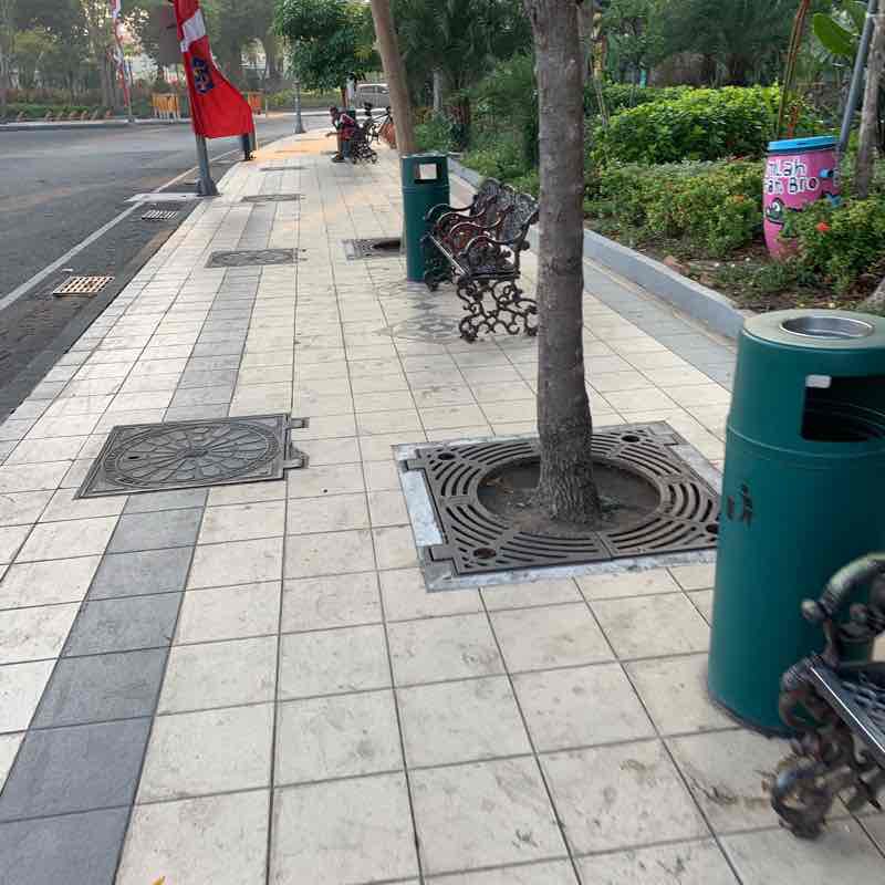 Tunjungan Track walking route map in Surabaya