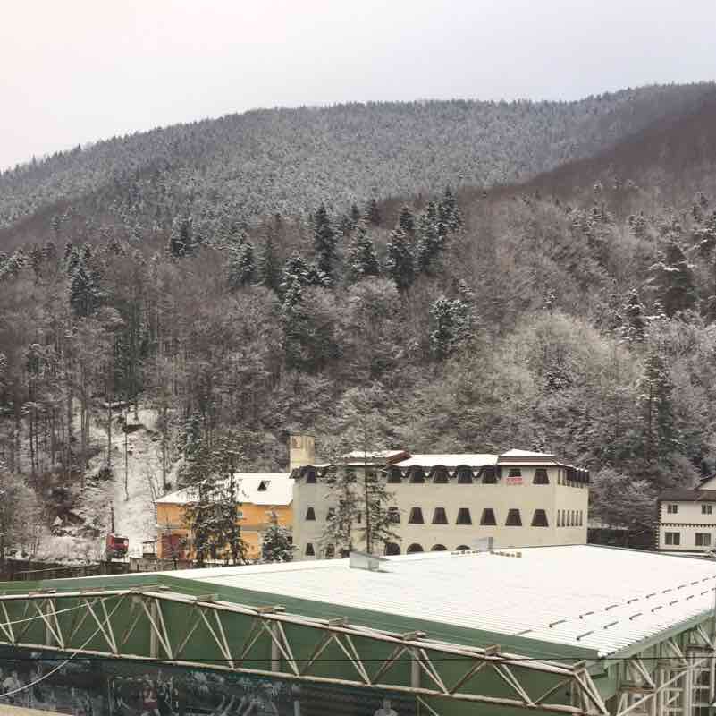 The sources of Slanic Moldova walking route map in Slănic Moldova