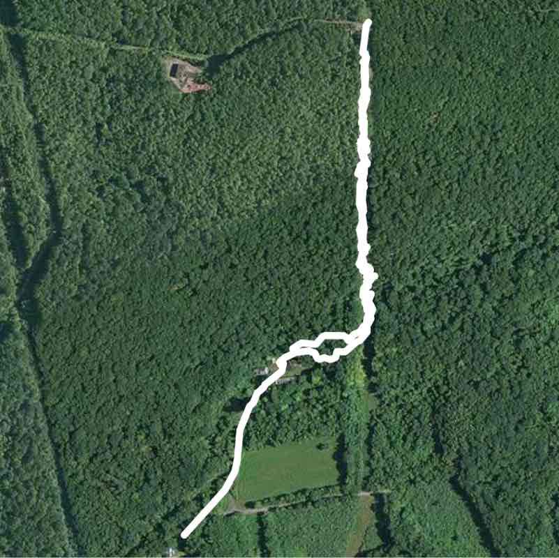 Spring Creek Peak walking route map in Mount Bethel