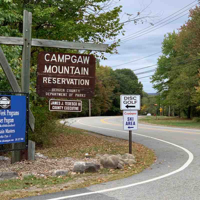 Campgaw Mountain Campground - Mahwah walking route map in Ramsey