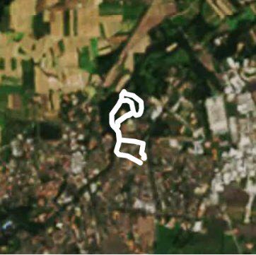 Amperwald walking route map in Dachau