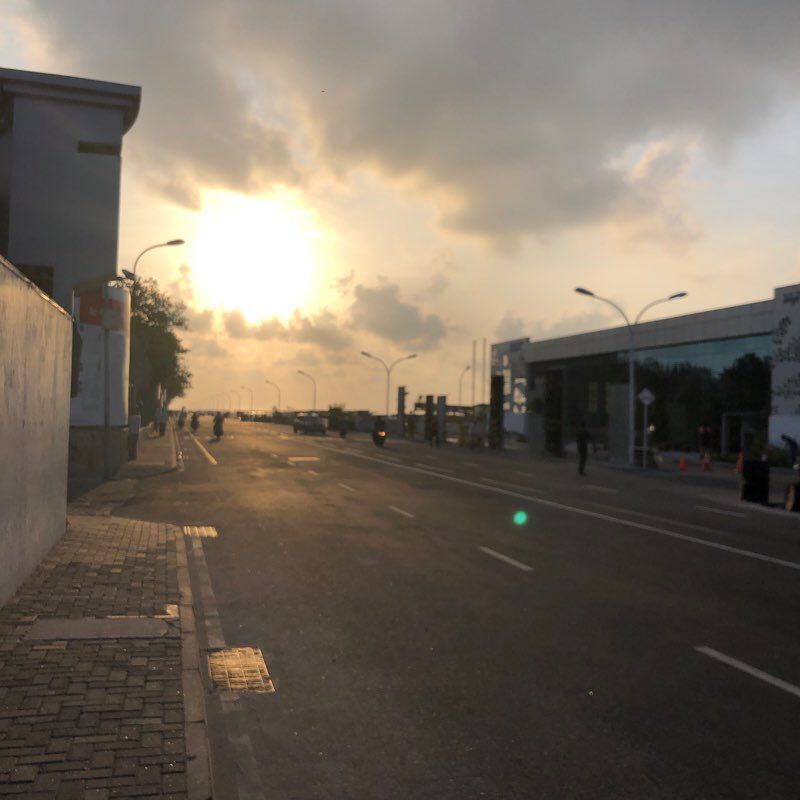 Marine drive - Male City walking route map in Malé