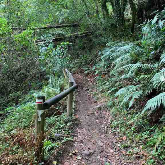 Left walking route map in Ergué-Gabéric