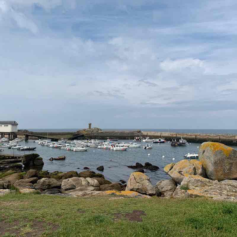 Trévignon walking route map in Névez