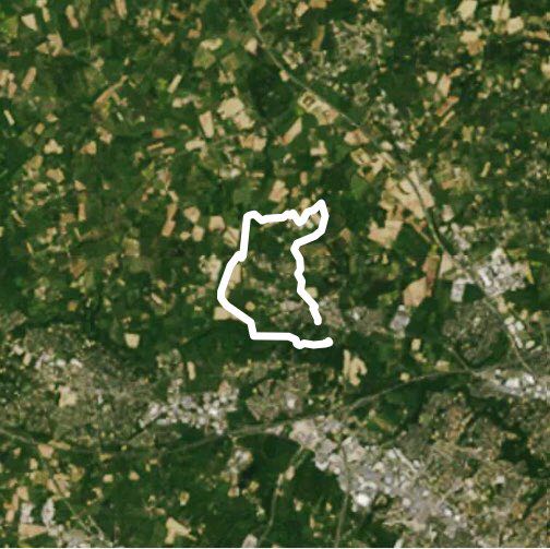 Cens Tour walking route map in Orvault