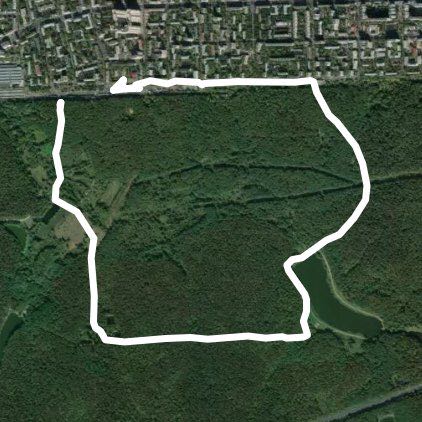 от метро и до него по кругу