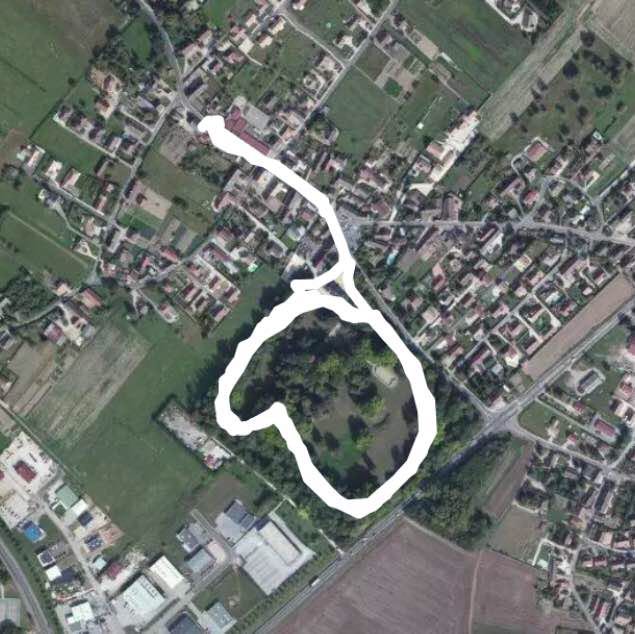 Chatenoy park in bresse walking route map in Châtenoy-en-Bresse