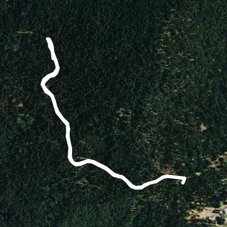 Sugar Pine walking route map in Bass Lake