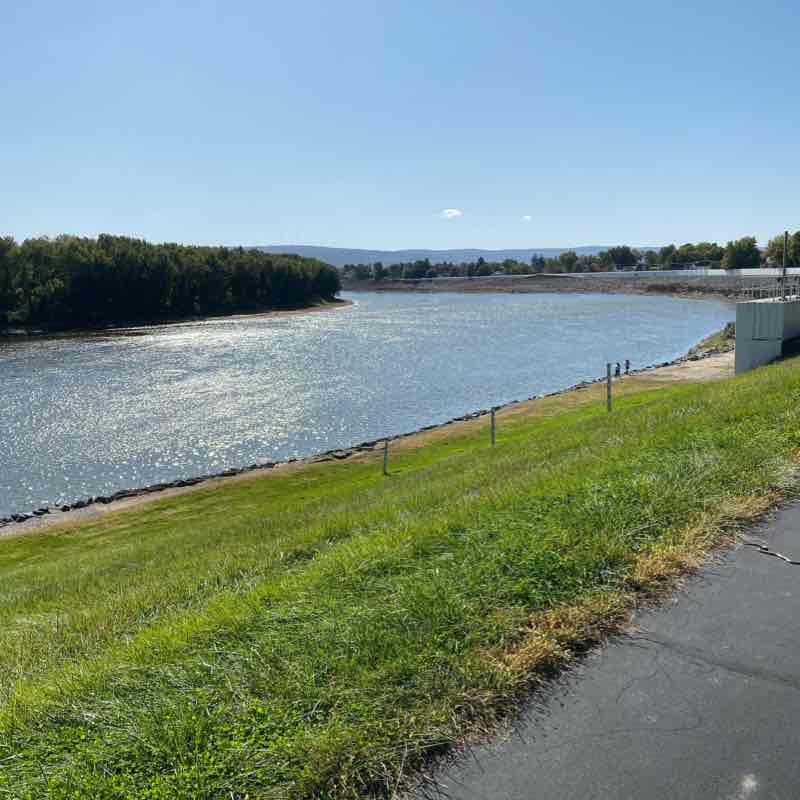 Wyoming park walking route map in Jenkins