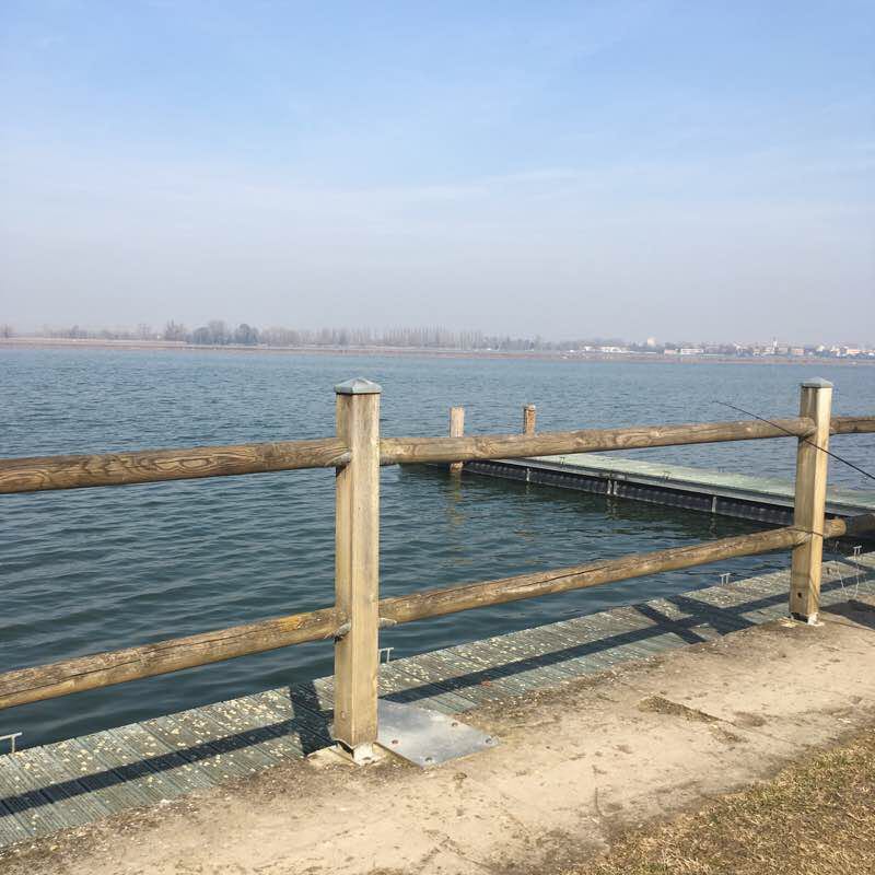 Nice flower walking route map in Mantova