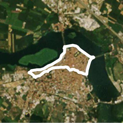 Lakes walking route map in Mantua