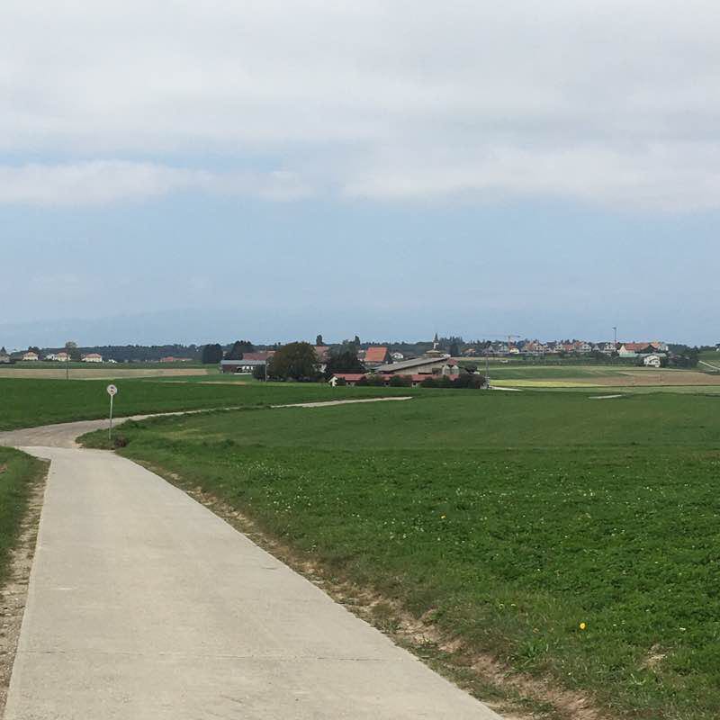 Polize the Great-Echallens walking route map in Poliez-Pittet