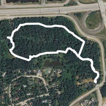 York woods walking route map in Westchester