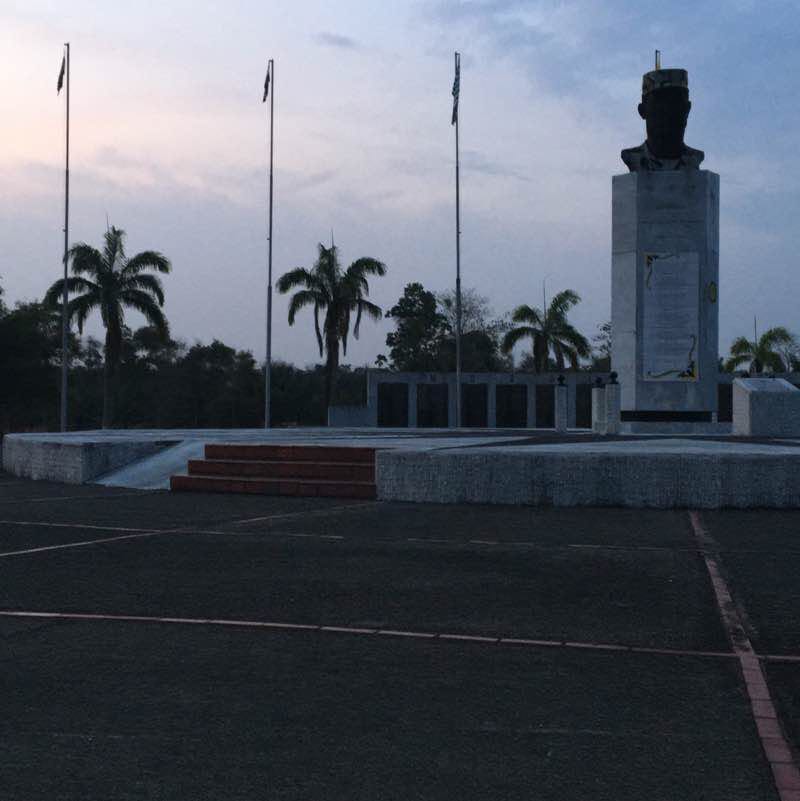 Honor monument walking route map in Apiay