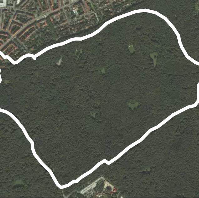 Eilenriede walking route map in Hannover