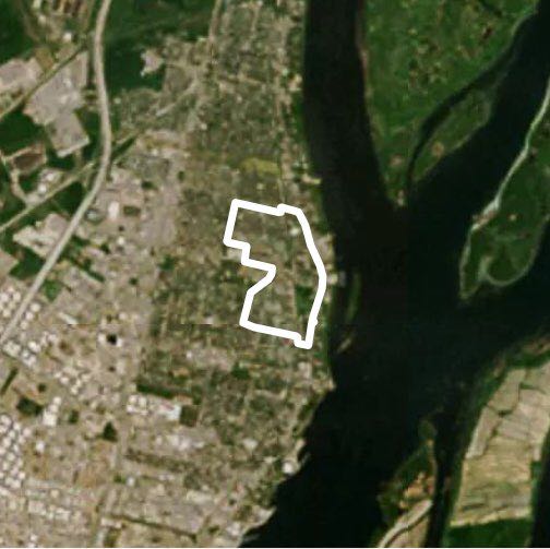 Our Lady walking route map in Boucherville