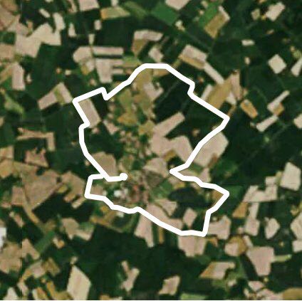 To Asbeck walking route map in Legden