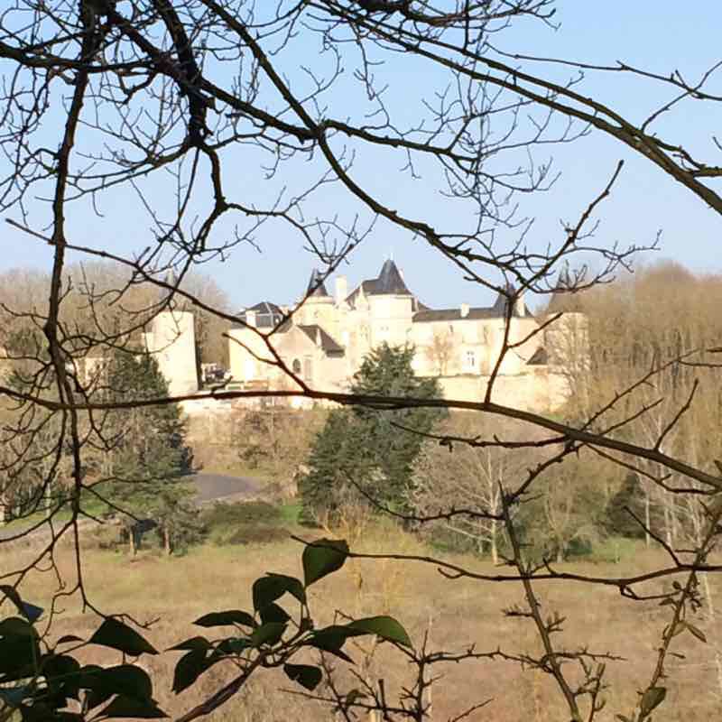 Gourmet walk 2019 small loop walking route map in Quinçay