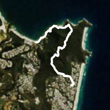 Sunshine beach to noosa walking route map in Sunshine Beach