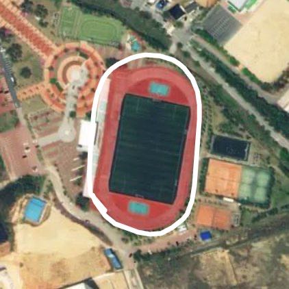 Geumwang Life Sports Park walking route map in Eumseong