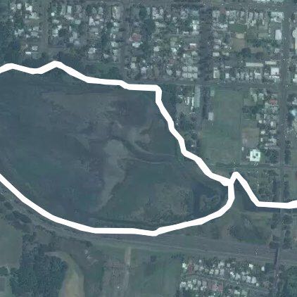 Fawthrop Lagoon walking route map in Portland