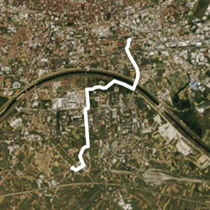 Sv.Klara-Sigečica walking route map in Buzin