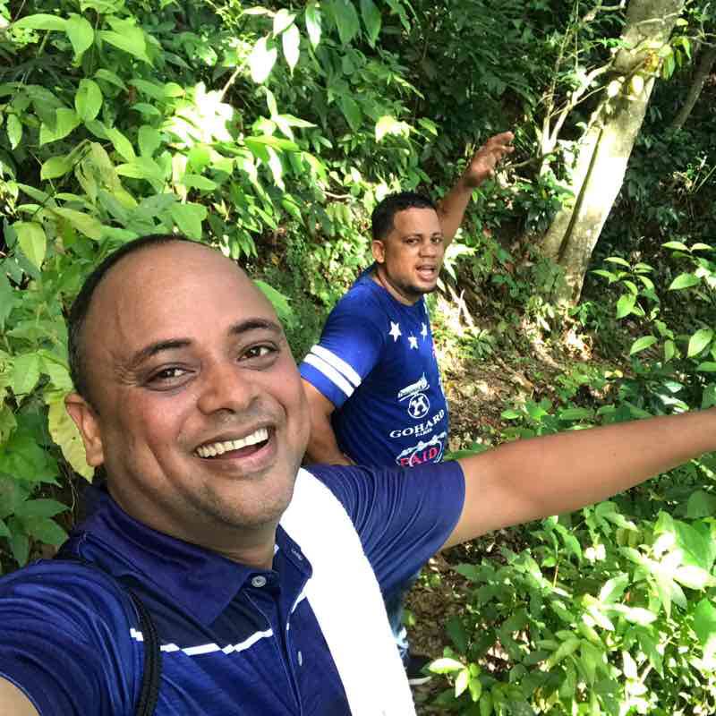 Mountain hike walking route map in Puerto Plata