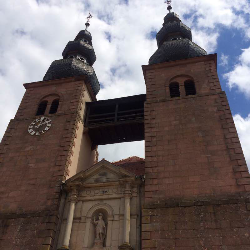 Hiking 7 Roses walking route map in Abreschviller