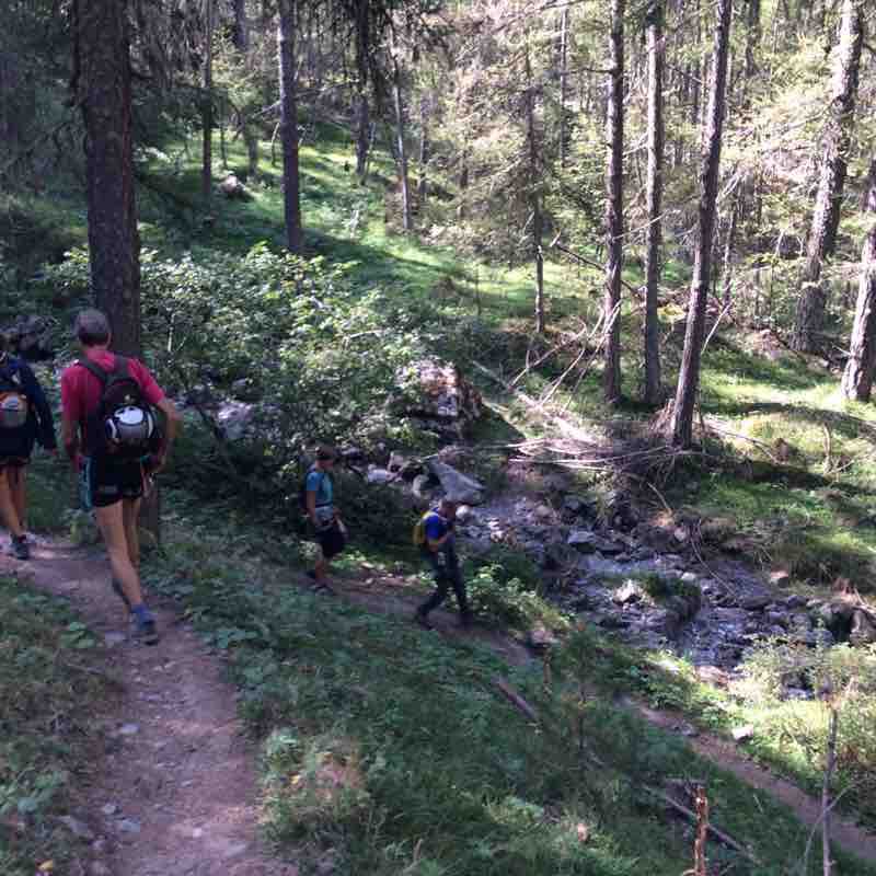 Via Marcelinas des Orres walking route map in Les Orres