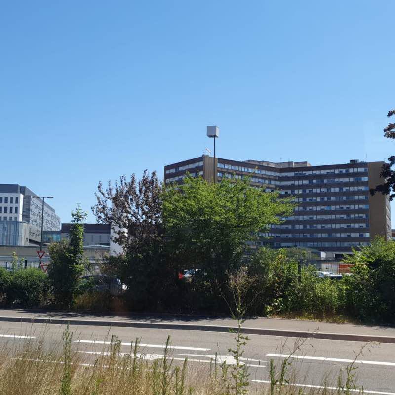 Piste cyclable Strasbourg gare/hôpital Hautepierr