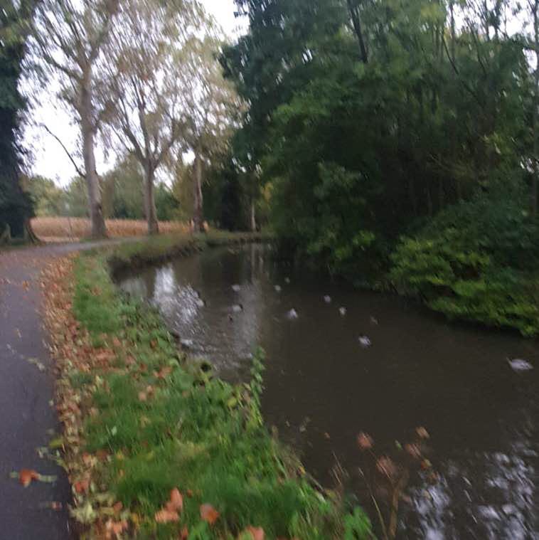 Bruche Canal walking route map in Ernolsheim-Bruche