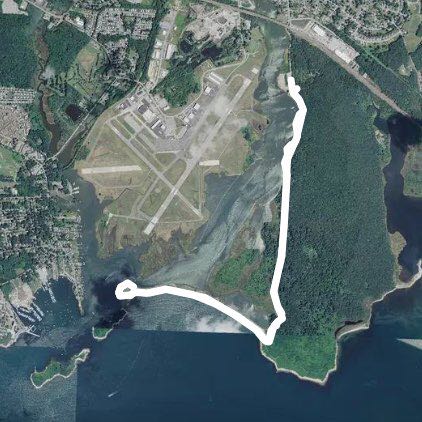 Bluff Point hike 6/6/19 walking route map in Groton