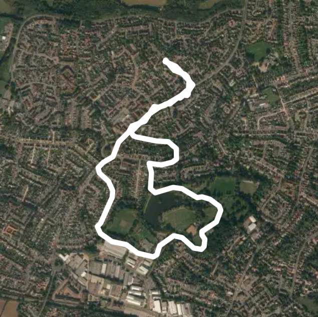 Lake Meadows Walk Trail Billericay, England Pacer