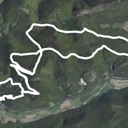 4 ways Le Banel walking route map in Courniou