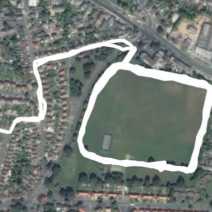 Hayes park ! walking route map in Hayes